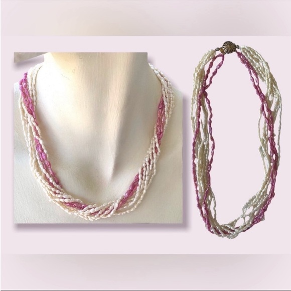 Pearl Necklace Lot Mixed Vintage Jewelry - Picture 5 of 10